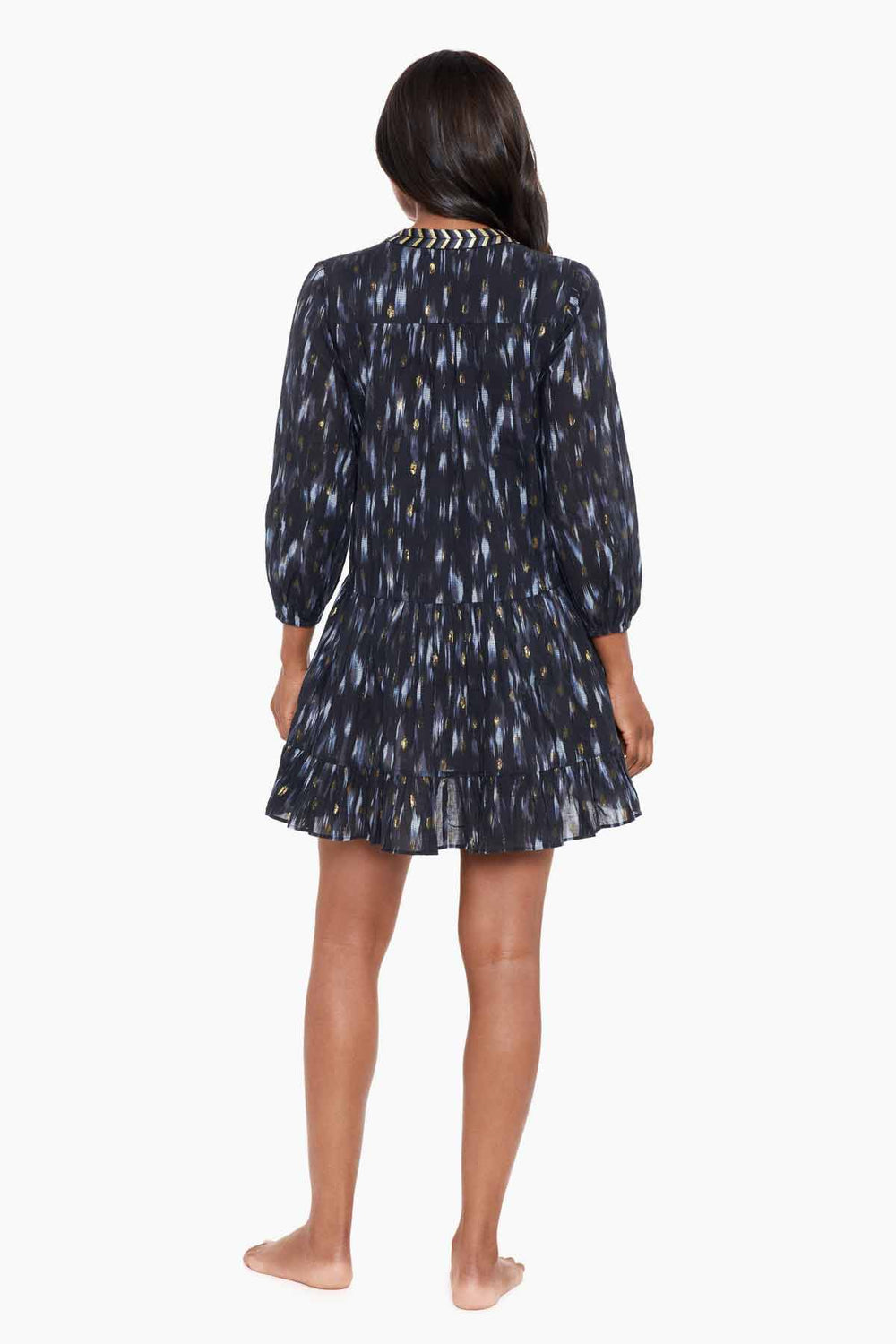 Bronze Reign Beach Dress Swim Cover Up Black/Multi | Miraclesuit