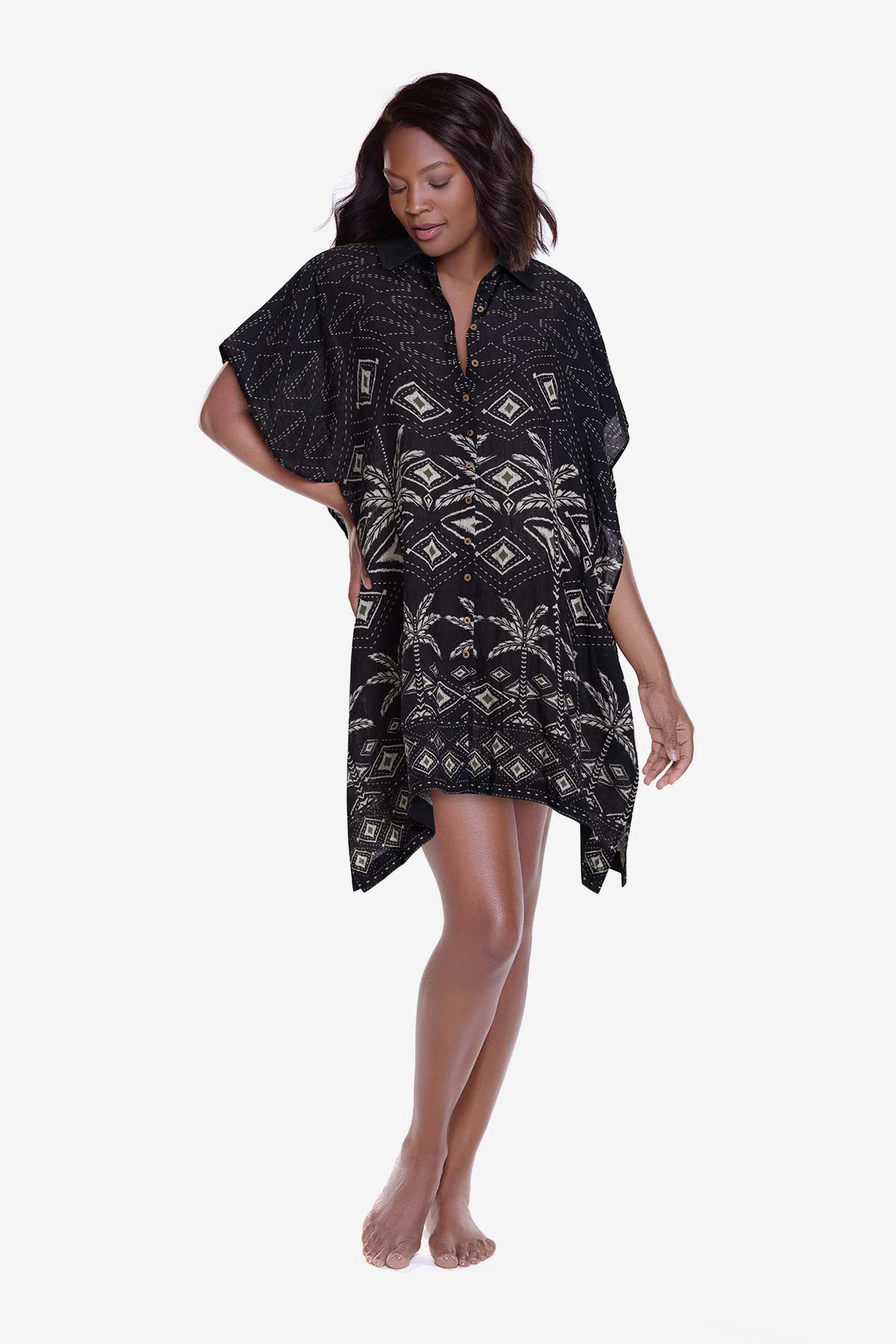 Beach Shirt Cover Up in Perla Palma Perla Palma | Miraclesuit