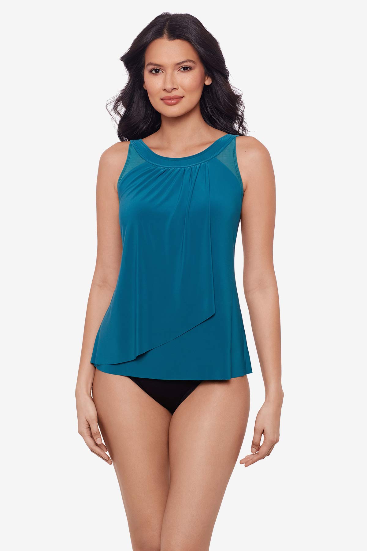 DD-Cup Ursula Tankini Top Black | Miraclesuit