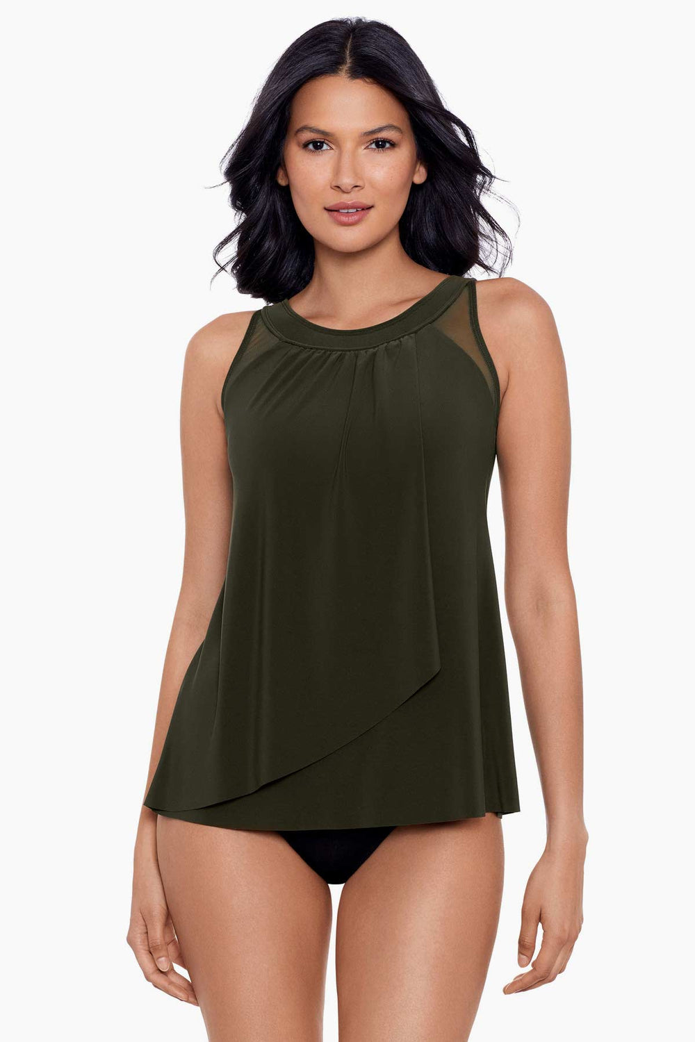 DD-Cup Ursula Tankini Top Black | Miraclesuit