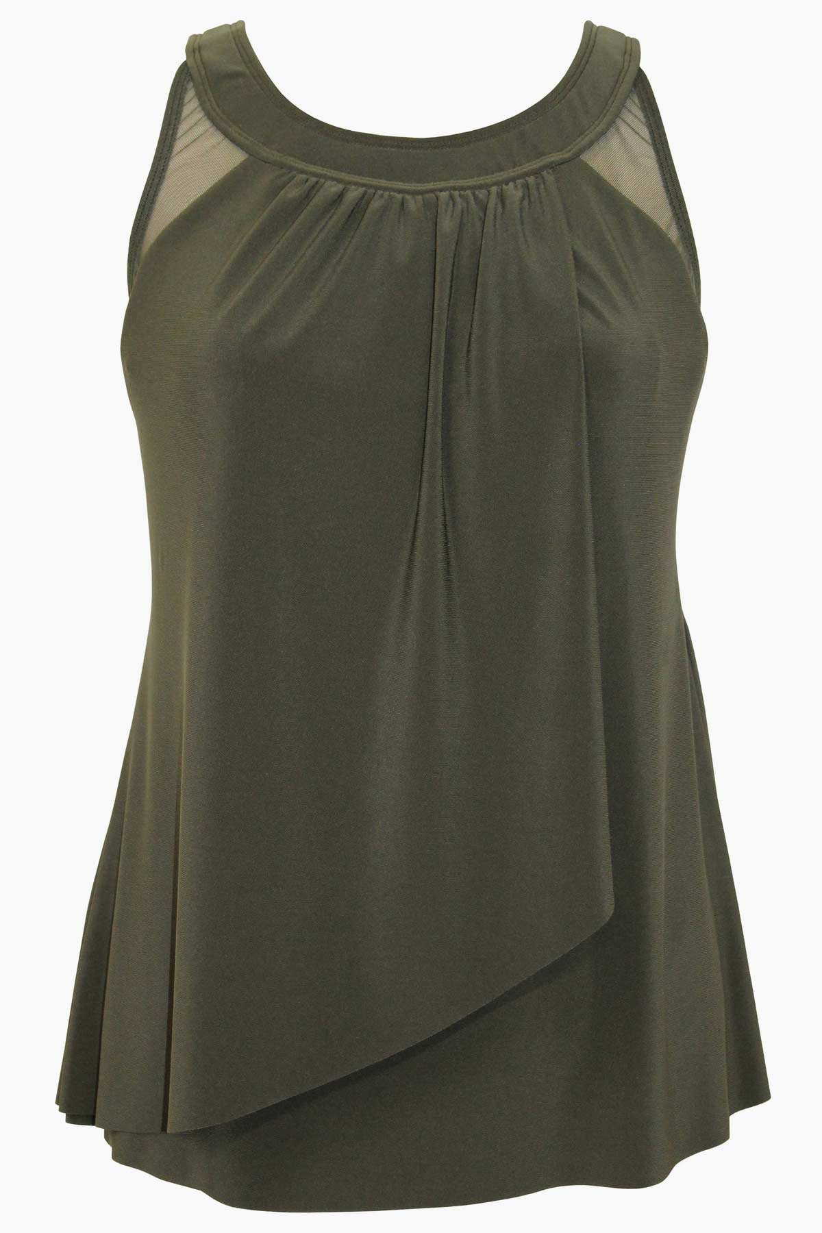 DD-Cup Ursula Tankini Top Black | Miraclesuit