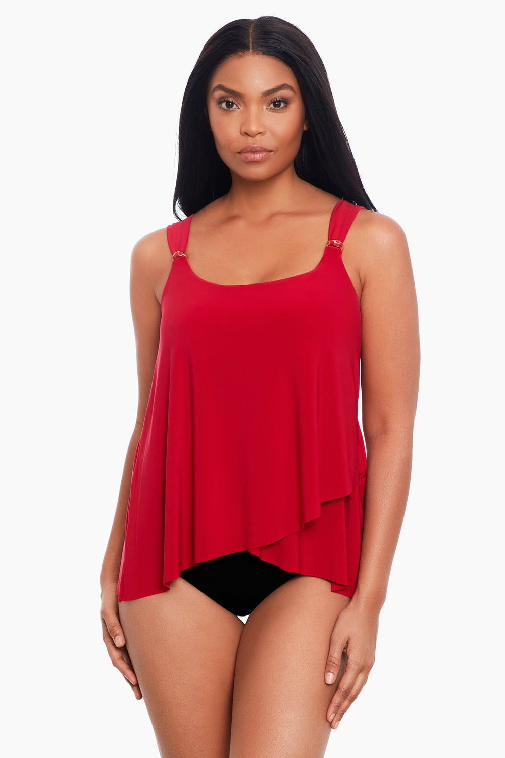 DD-Cup Dazzle Tankini Top Framboise | Miraclesuit