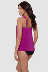 DD-Cup Dazzle Tankini Top Framboise | Miraclesuit