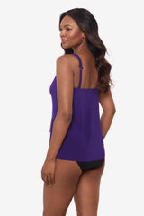 DD-Cup Mirage Tankini Top Mulberry | Miraclesuit