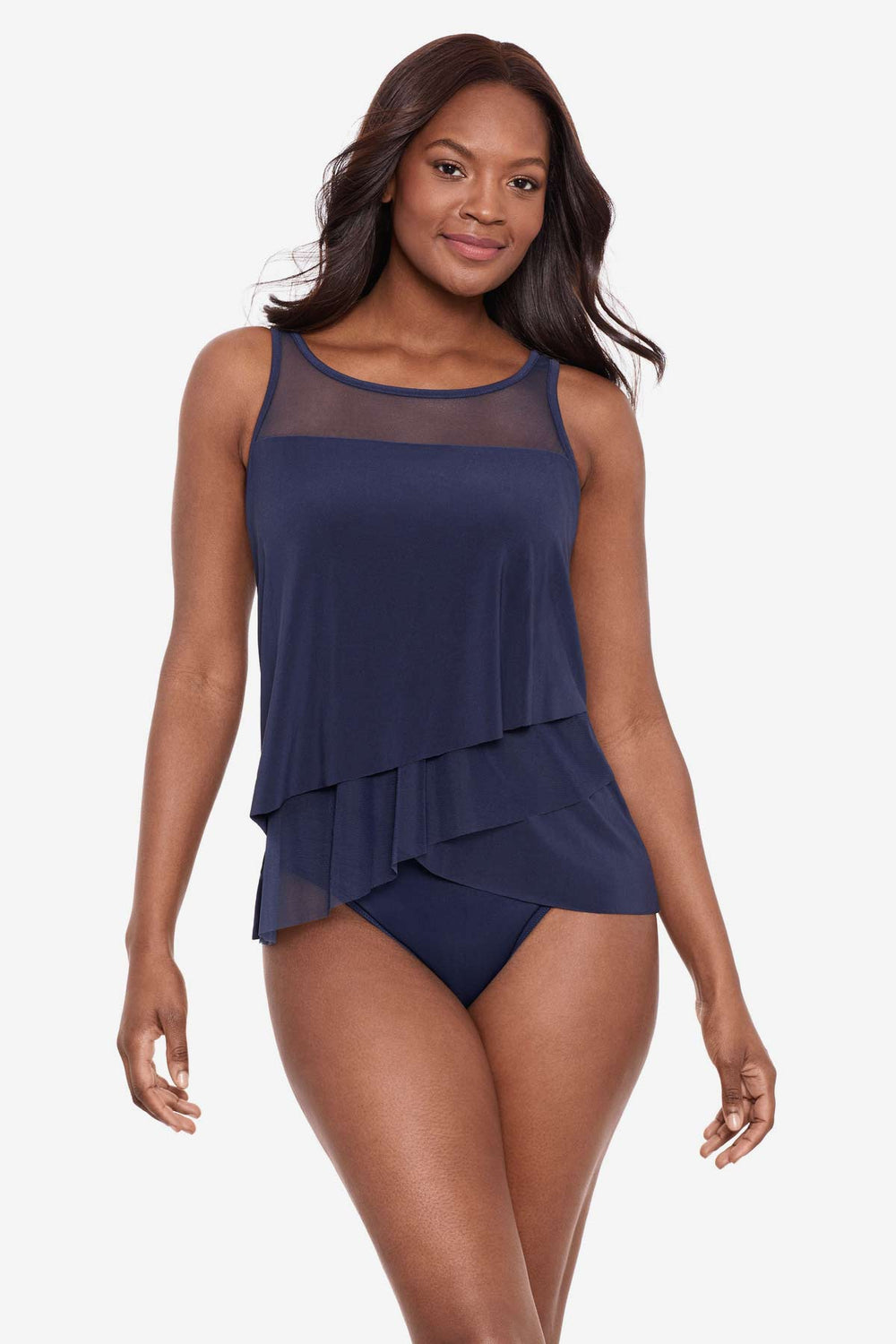 DD-Cup Mirage Tankini Top Mulberry | Miraclesuit