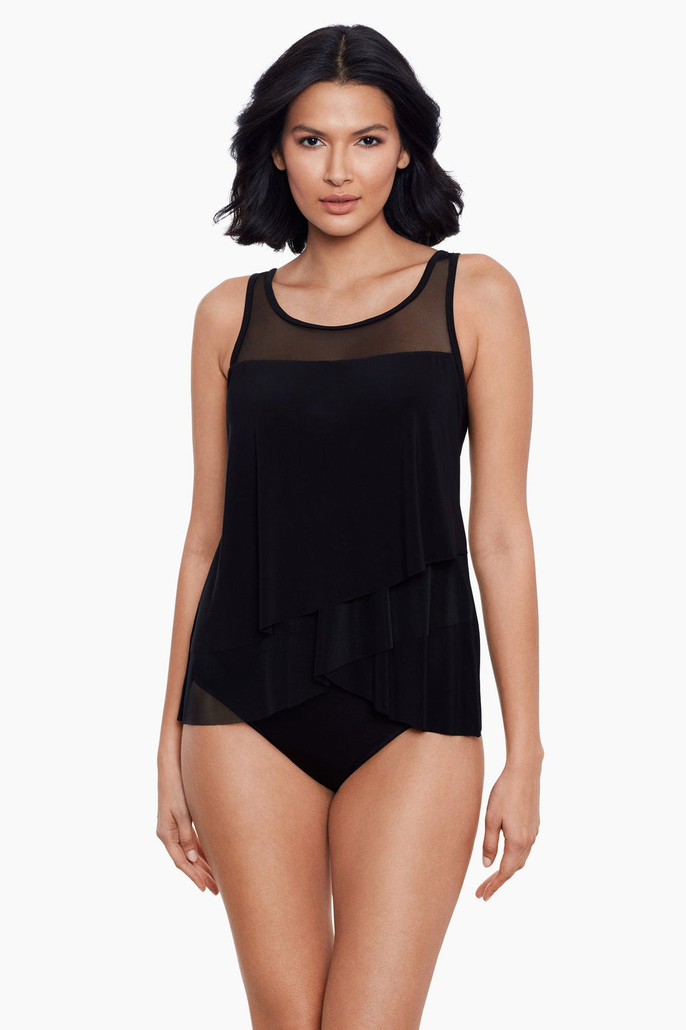 DD-Cup Mirage Tankini Top Mulberry | Miraclesuit