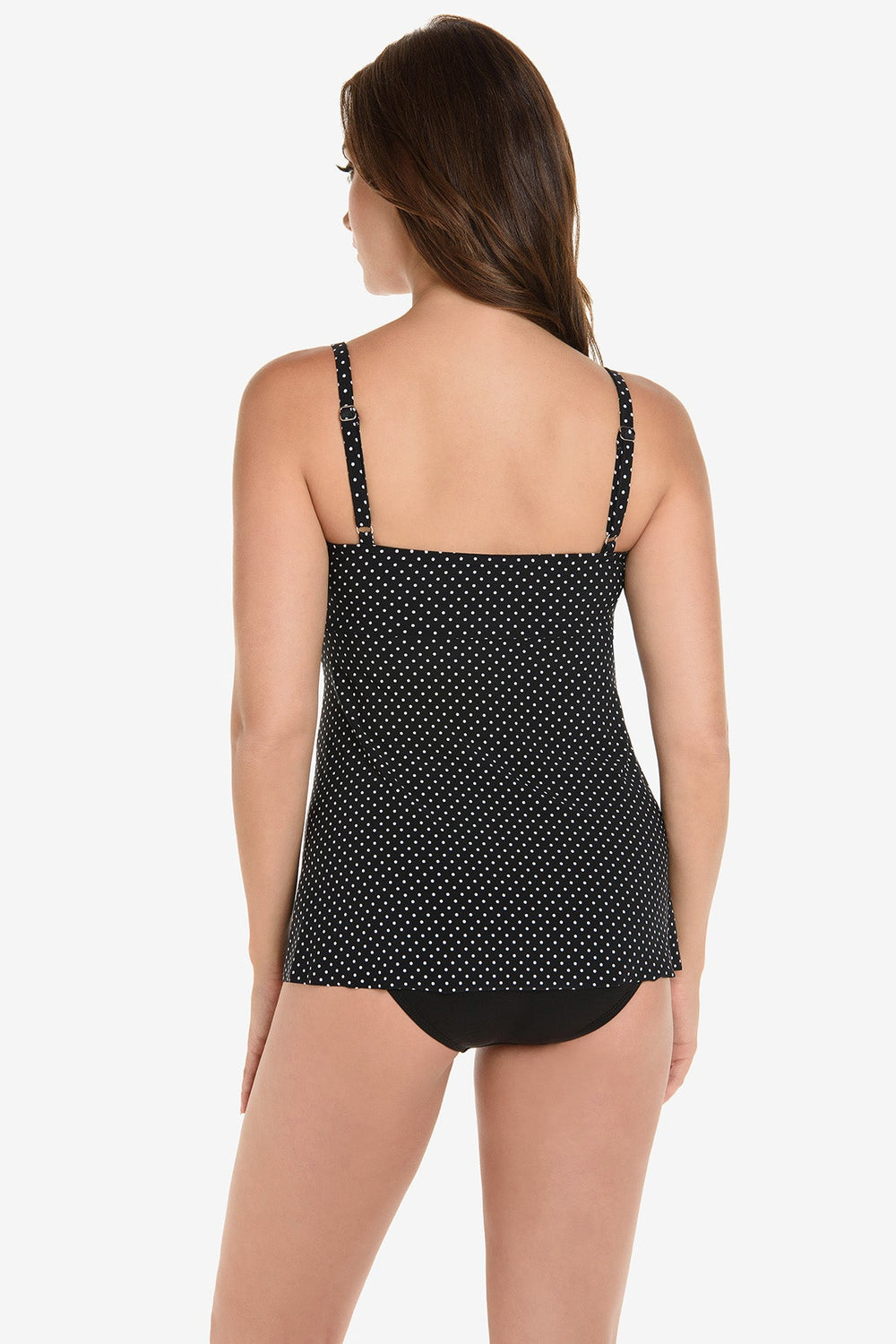 Pin Point Roswell Tankini Black/White | Miraclesuit