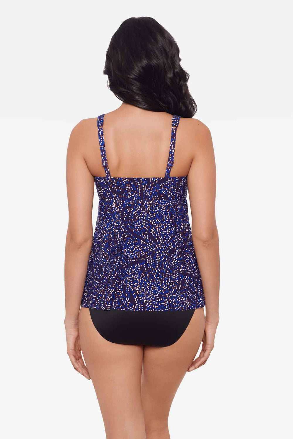 Spotlight Ayla Tankini Top Plum/Multi | Miraclesuit