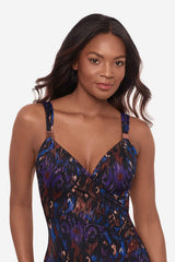 Tapiz Siren One Piece Swimsuit Black/Multi | Miraclesuit