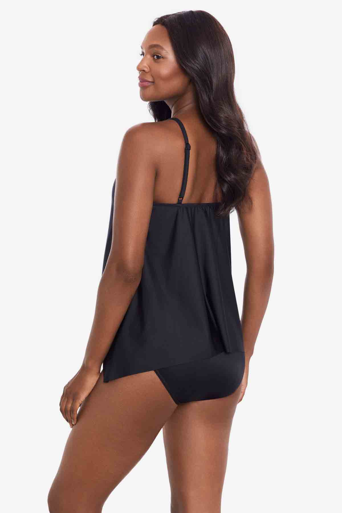 Cappadocia Peephole Tankini Top Black/Multi | Miraclesuit