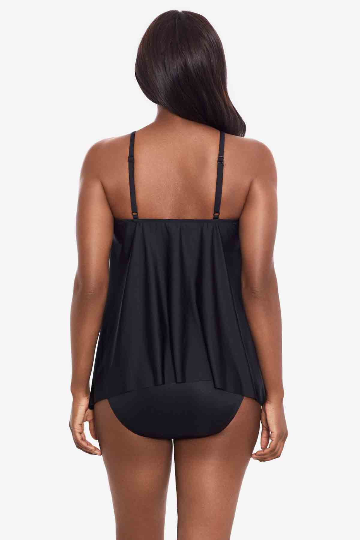 Cappadocia Peephole Tankini Top Black/Multi | Miraclesuit