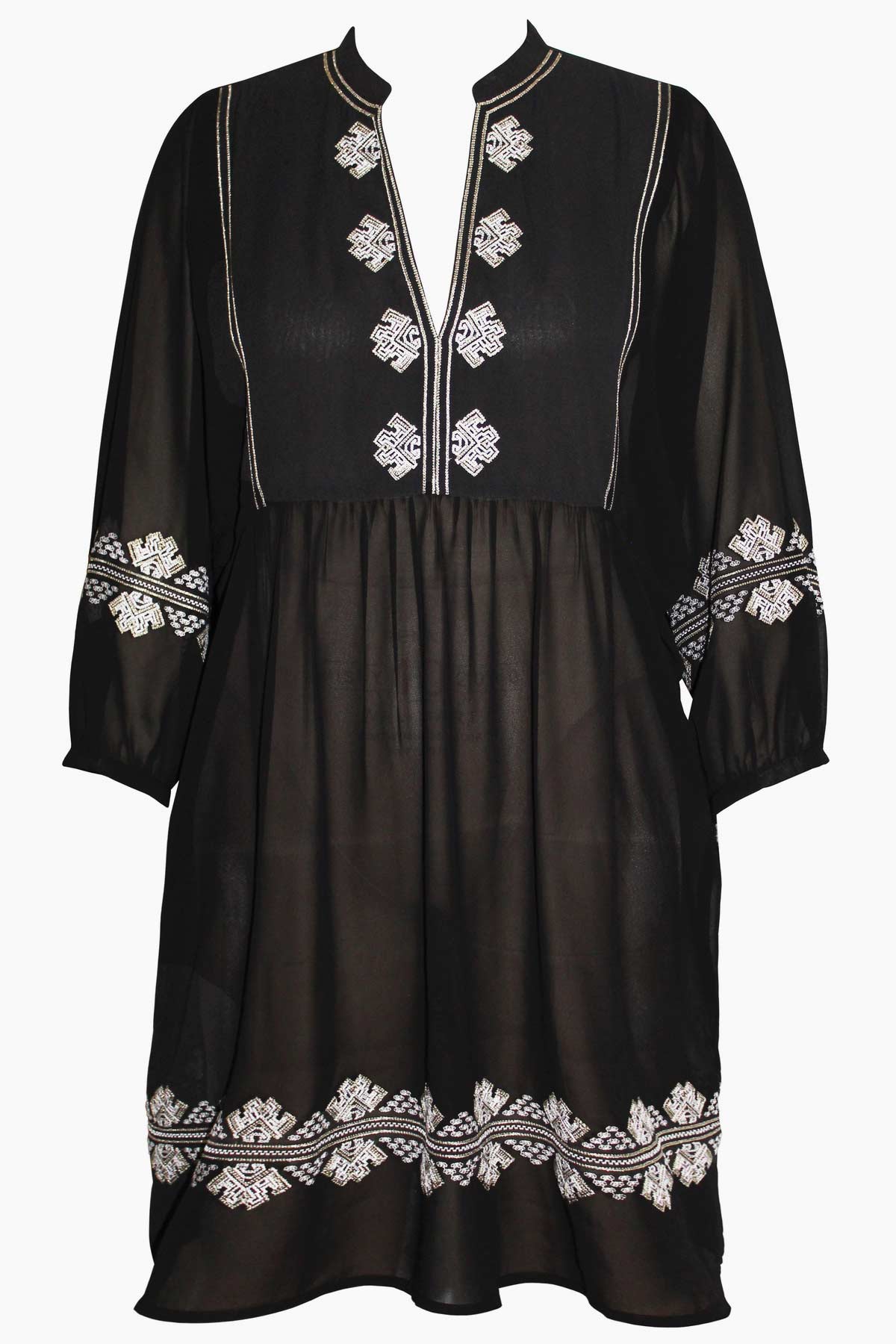 Shore Leave Beach Dress Swim Cover Up Black/White | Miraclesuit