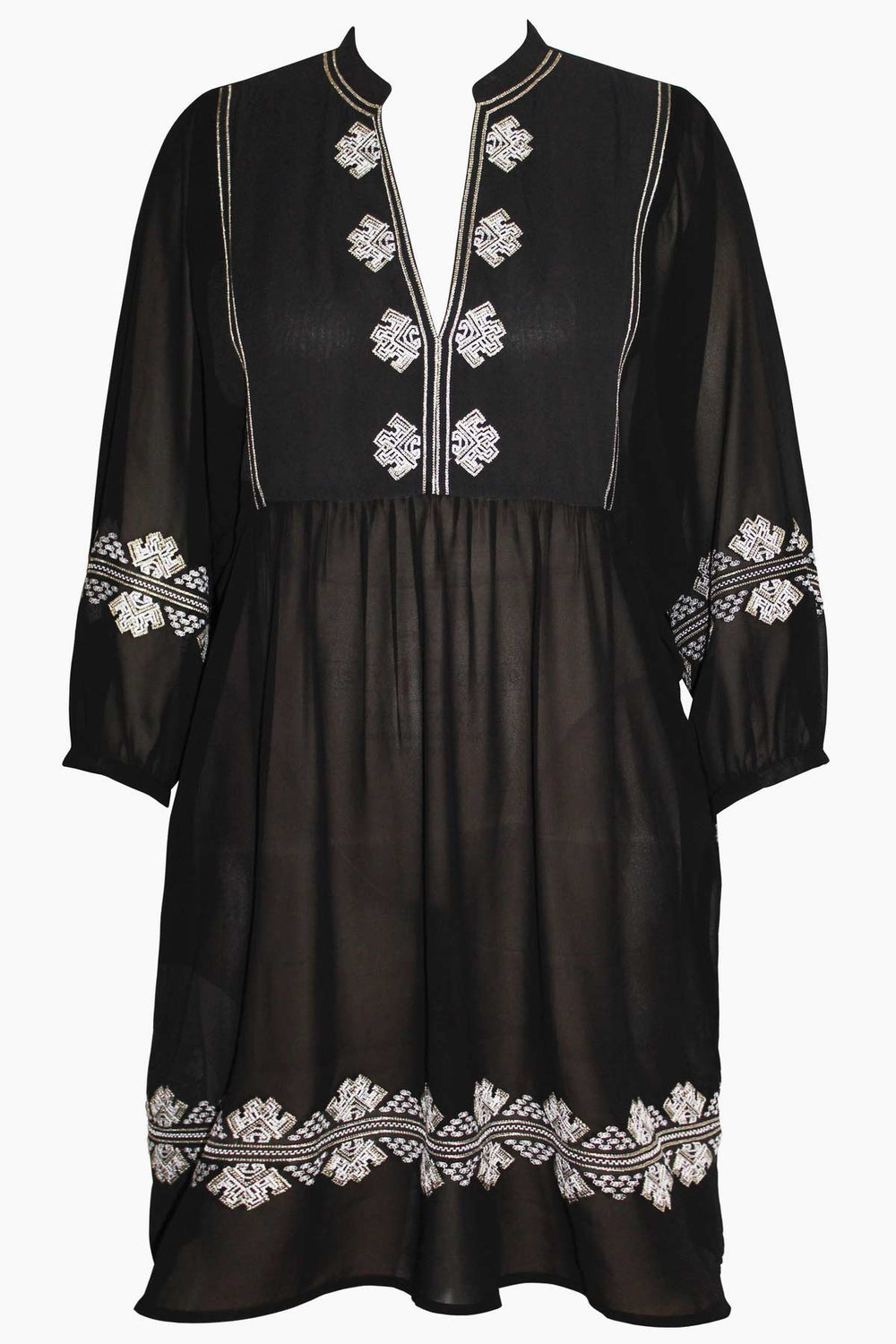 Shore Leave Beach Dress Swim Cover Up Black/White | Miraclesuit