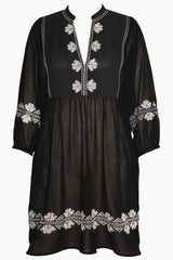Shore Leave Beach Dress Swim Cover Up Black/White | Miraclesuit