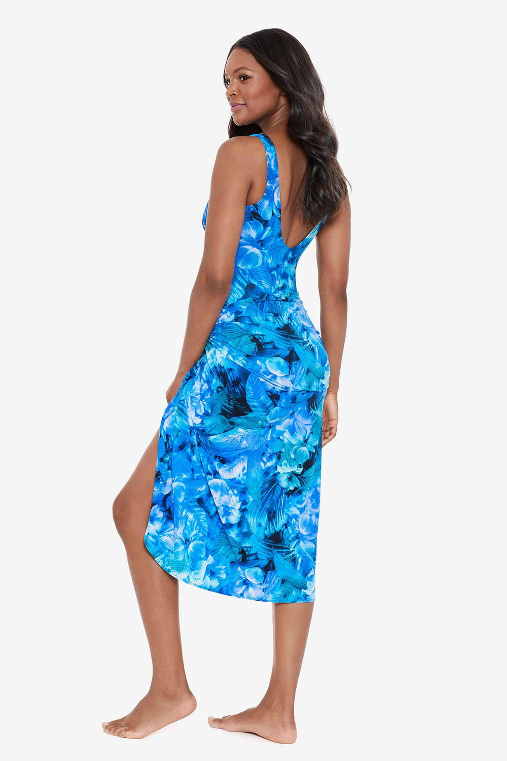 Sous Marine Long Sarong Swim Cover Up Blue/Multi | Miraclesuit
