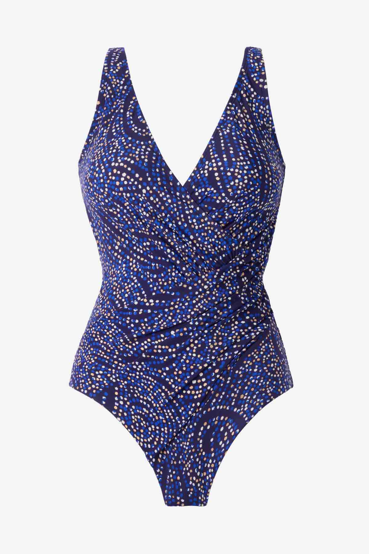 Spotlight Oceanus One Piece Swimsuit DD-Cup Plum/Multi | Miraclesuit