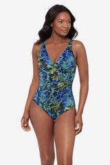 DD-Cup Oceanus One Piece Swimsuit in Gasparilla Black/Multi | Miraclesuit