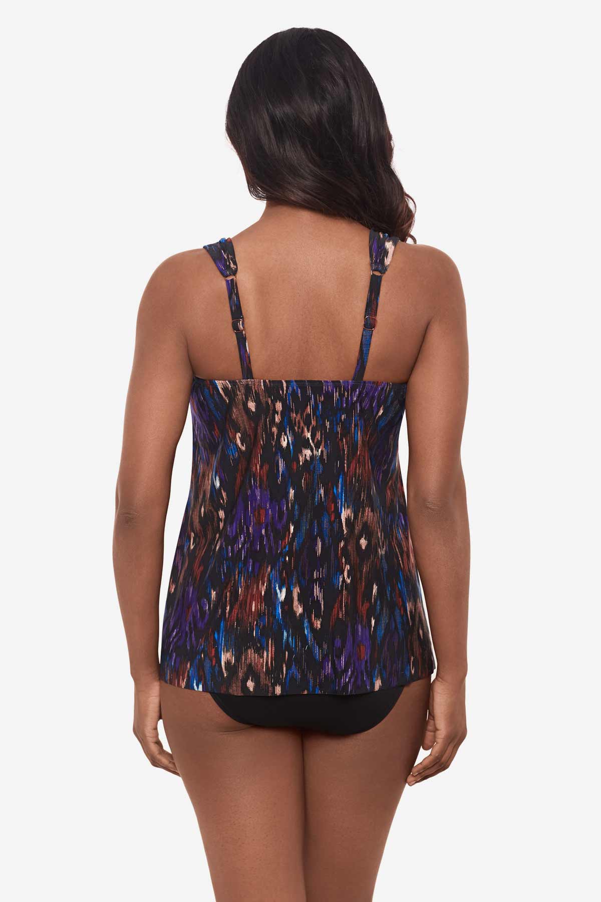 Tapiz Dazzle Tankini Top DD-Cup Black/Multi | Miraclesuit