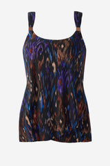 Tapiz Dazzle Tankini Top DD-Cup Black/Multi | Miraclesuit