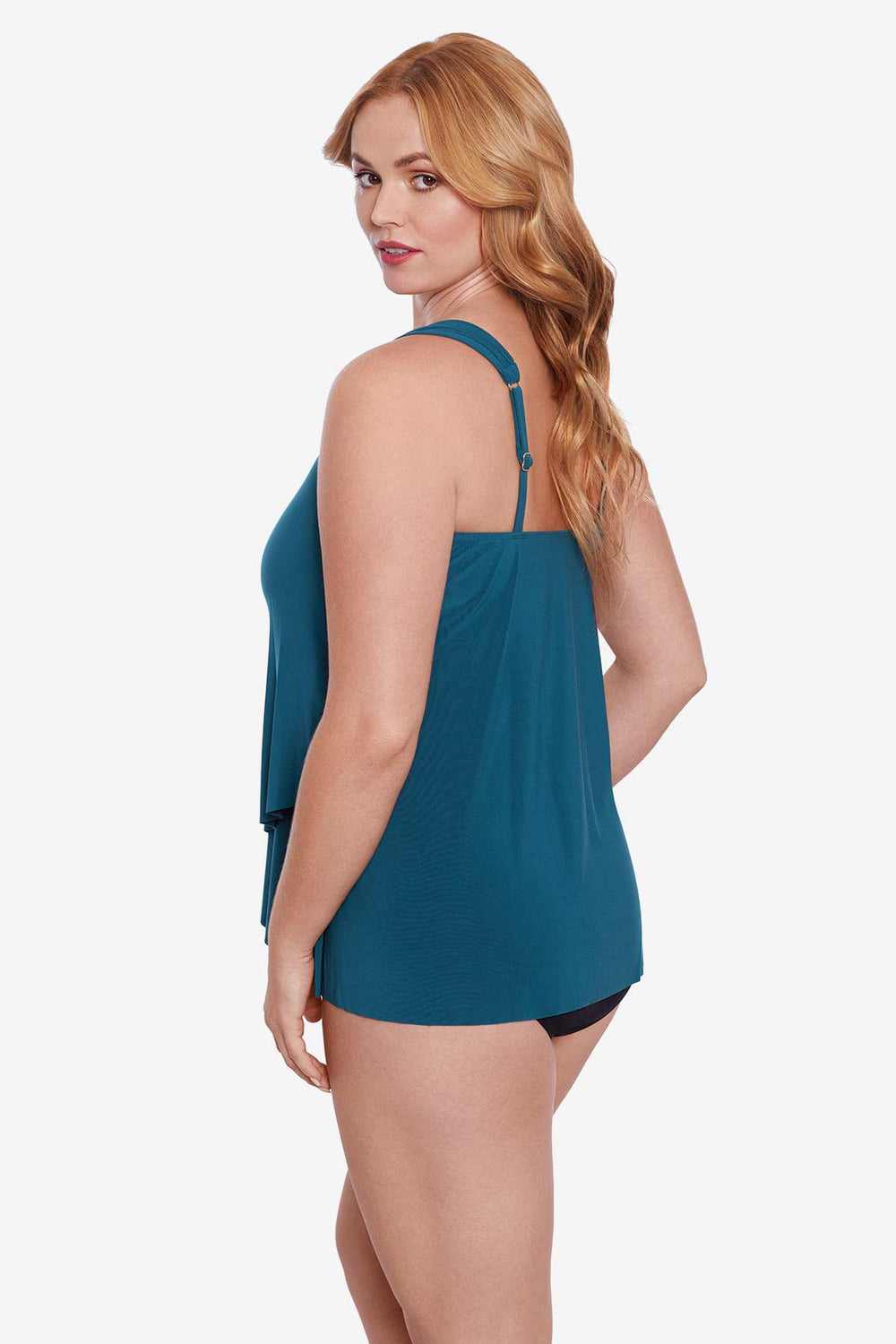 Plus Size Dazzle Tankini Top Cayenne | Miraclesuit