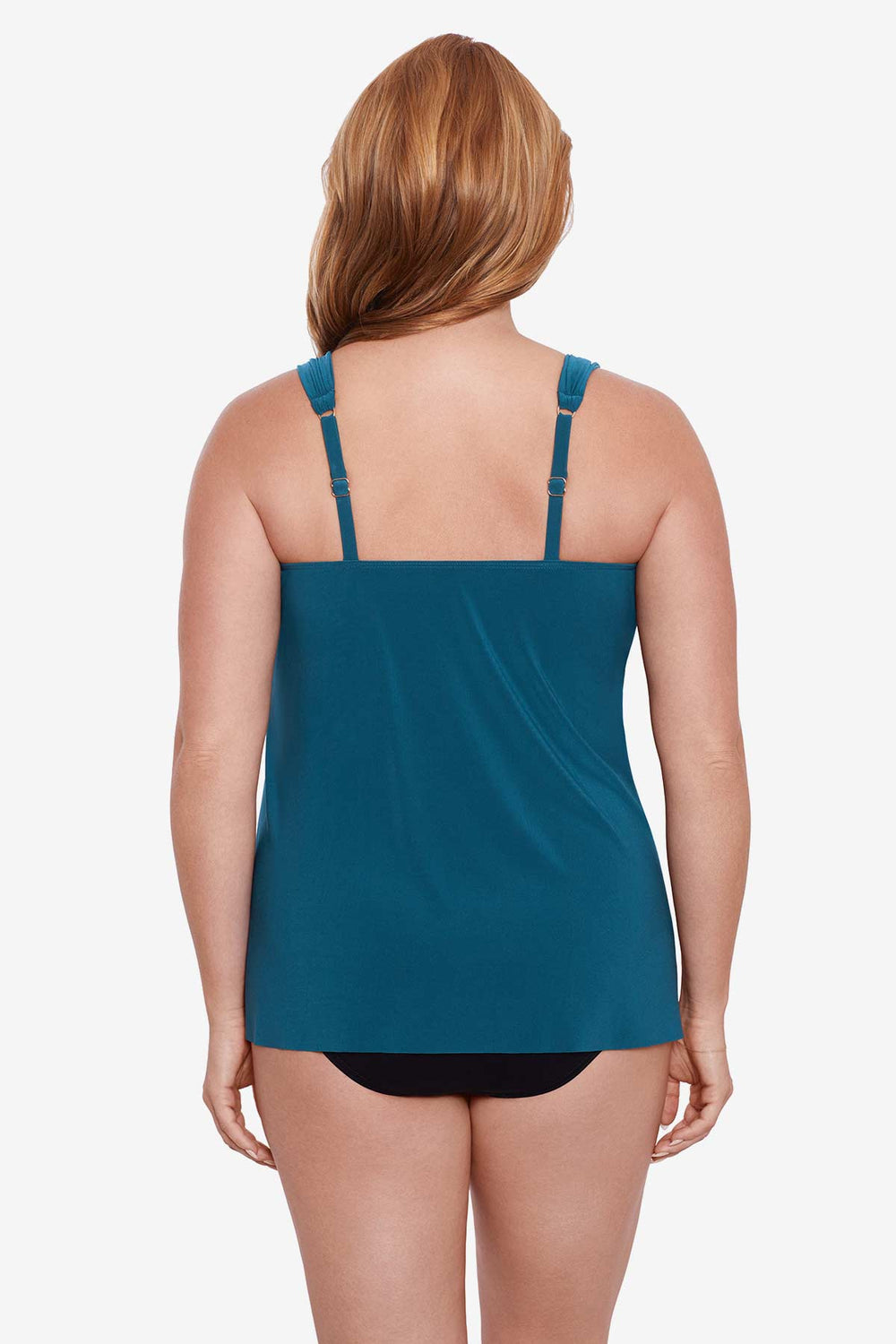 Plus Size Dazzle Tankini Top Cayenne | Miraclesuit