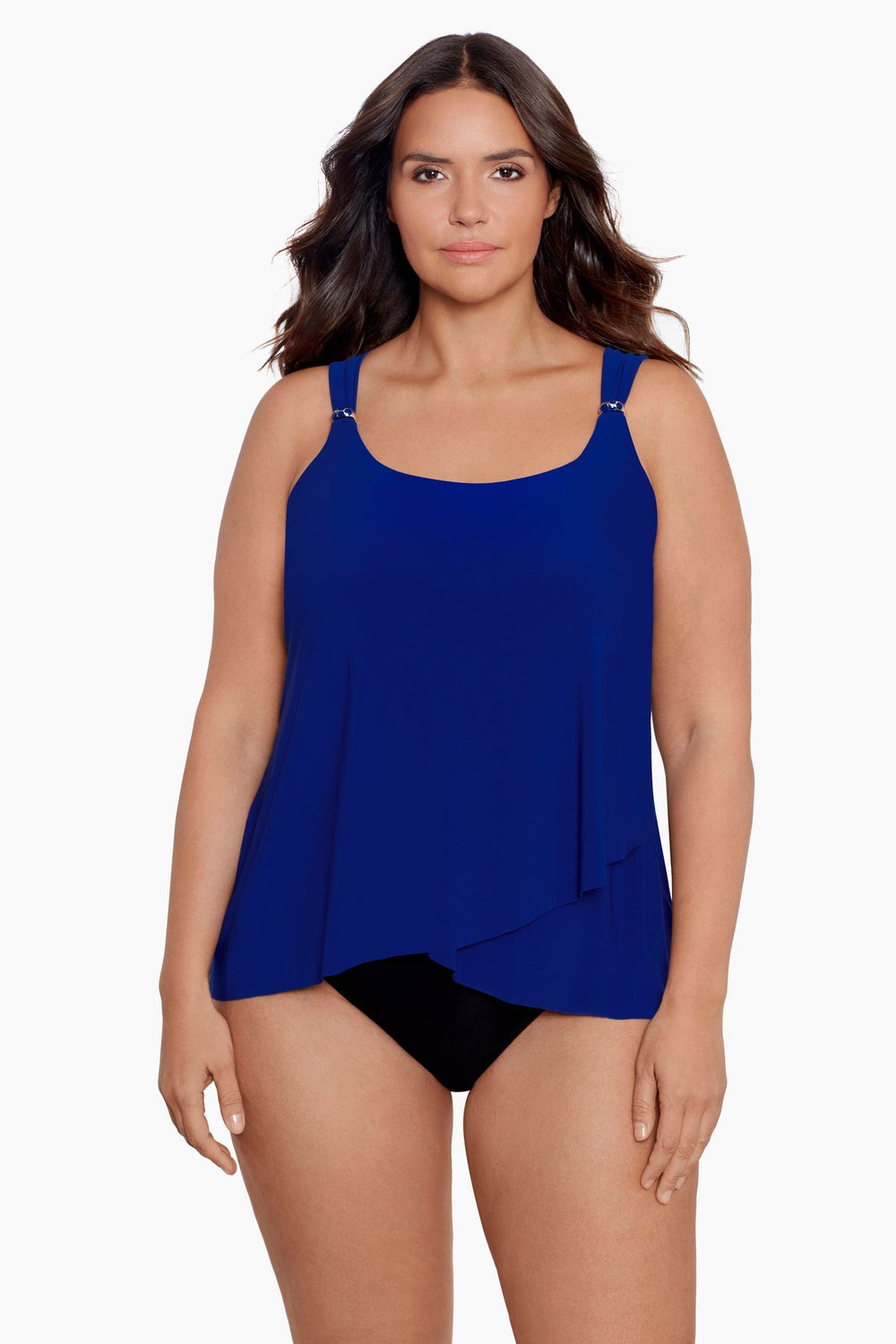 Plus Size Dazzle Tankini Top Cayenne | Miraclesuit