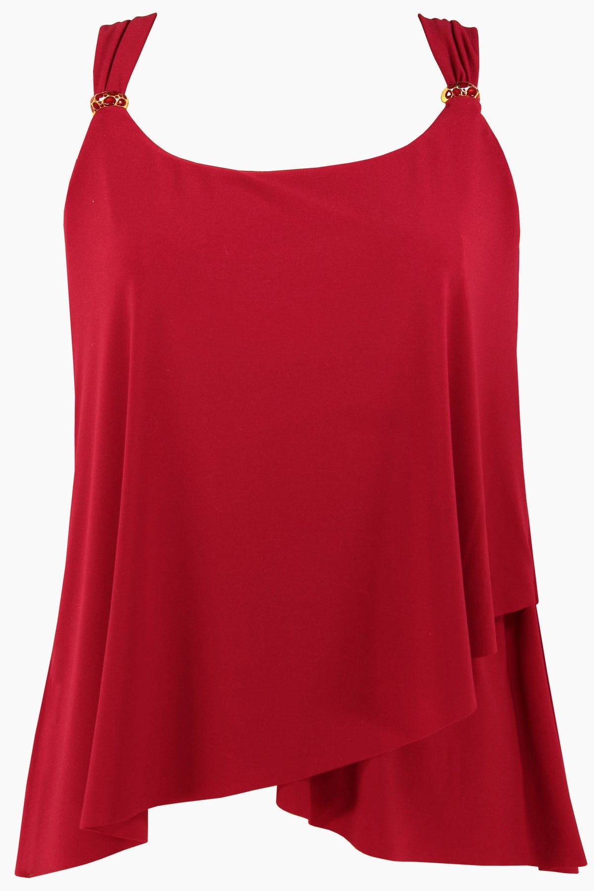 Plus Size Dazzle Tankini Top Cayenne | Miraclesuit