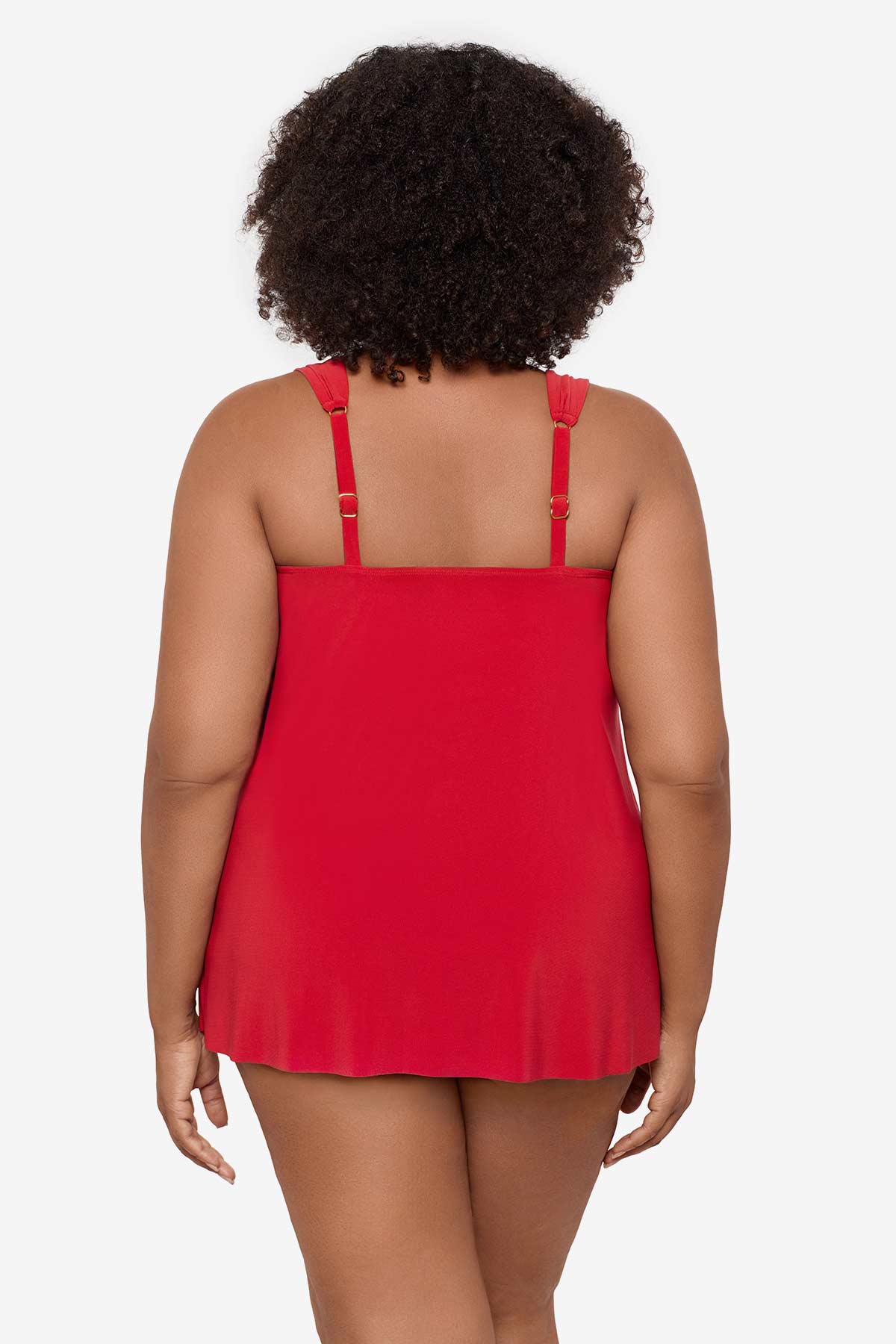 Plus Size Dazzle Tankini Top Cayenne | Miraclesuit