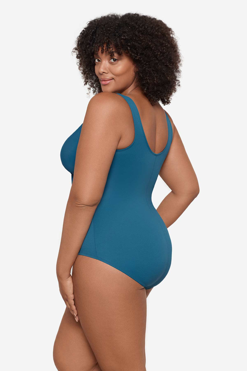Plus Size Must Haves Oceanus One Piece Swimsuit Mulberry | Miraclesuit