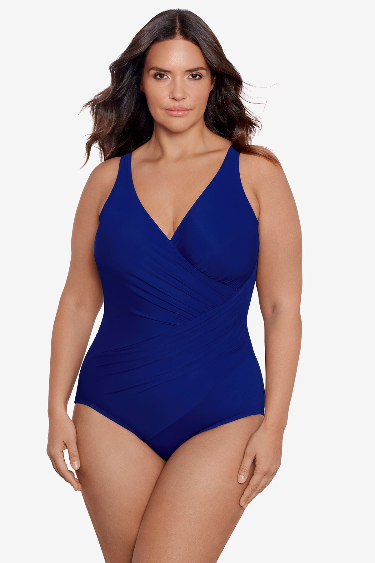 Plus Size Must Haves Oceanus One Piece Swimsuit Mulberry | Miraclesuit