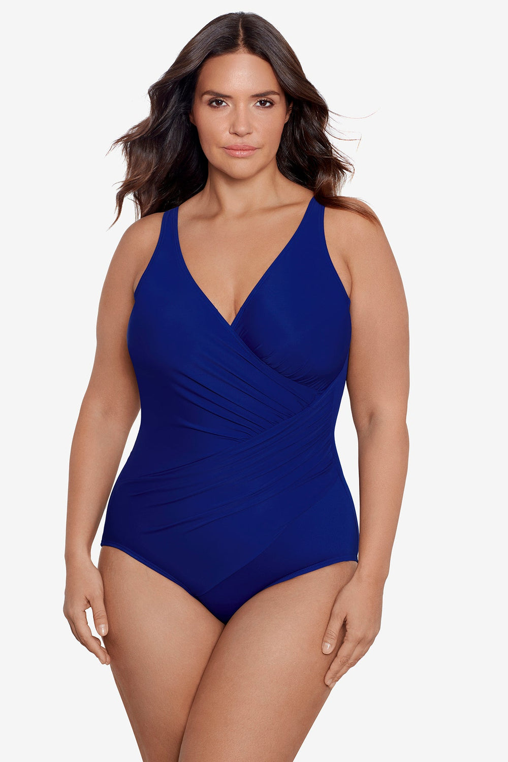Plus Size Must Haves Oceanus One Piece Swimsuit Mulberry | Miraclesuit
