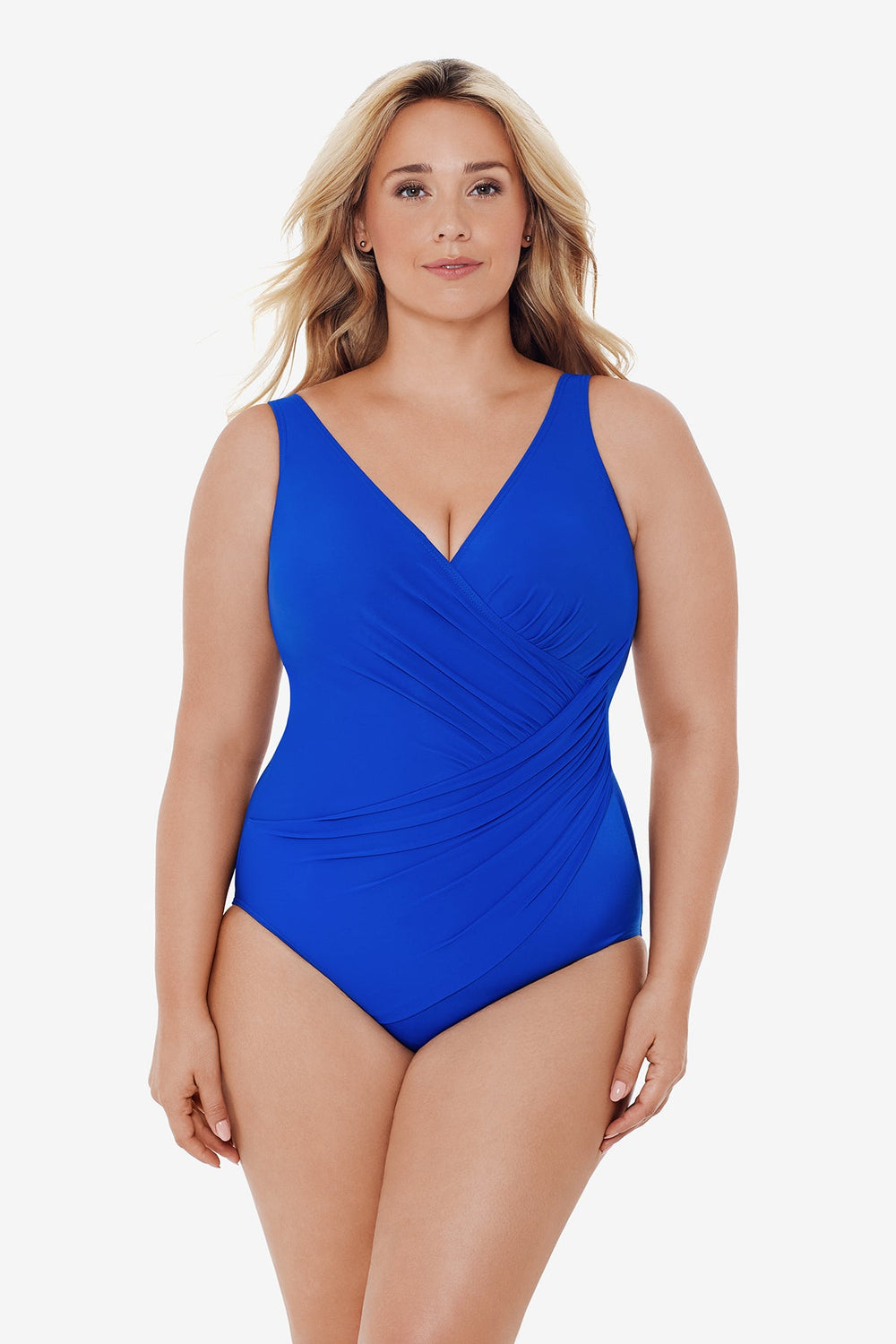 Plus Size Must Haves Oceanus One Piece Swimsuit Mulberry | Miraclesuit