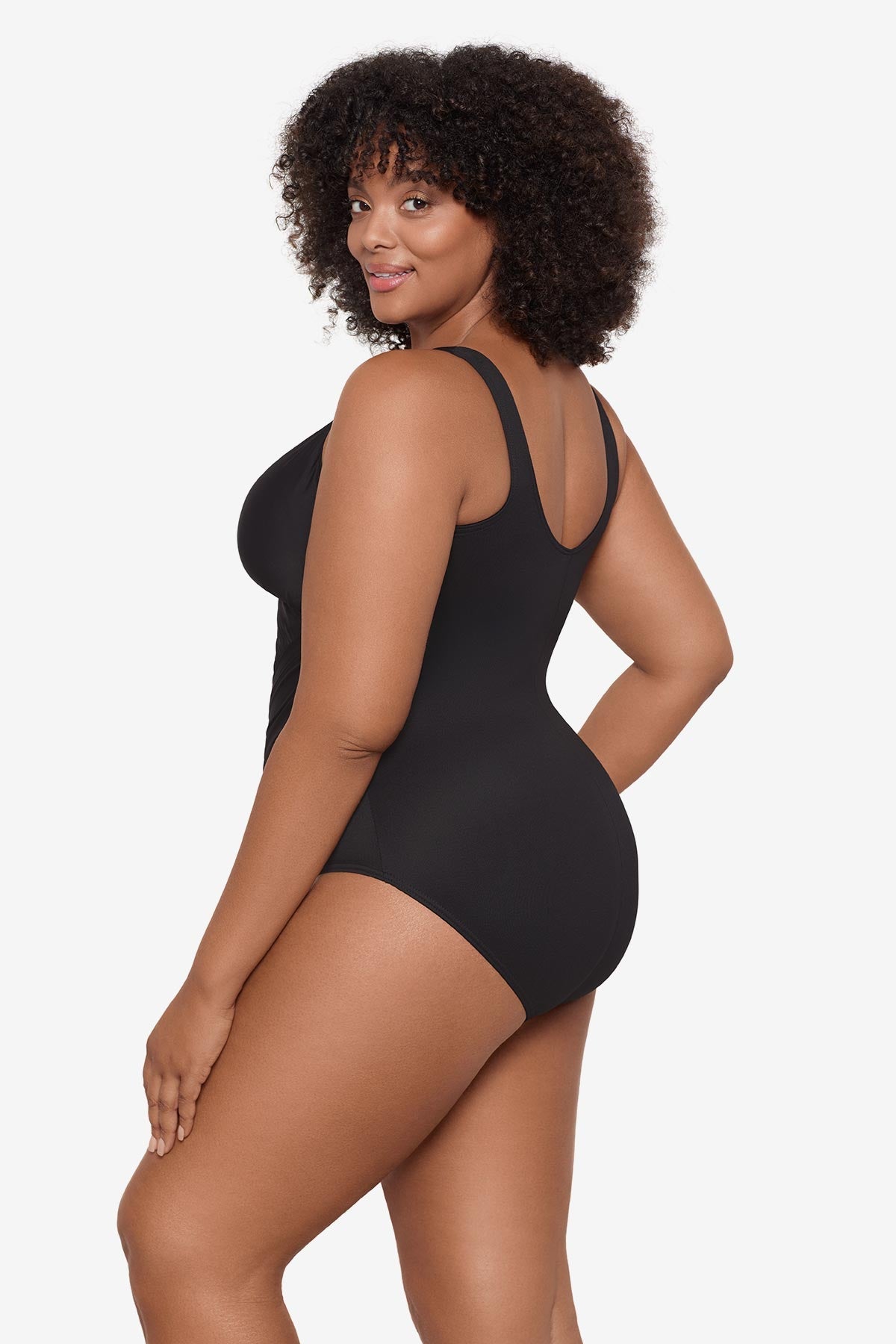 Plus Size Must Haves Oceanus One Piece Swimsuit Mulberry | Miraclesuit