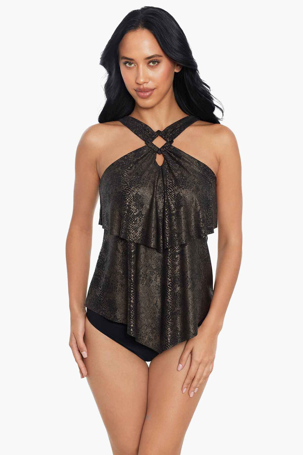 Magicsuit Xantu Carolina Tankini Black/Brown | Miraclesuit