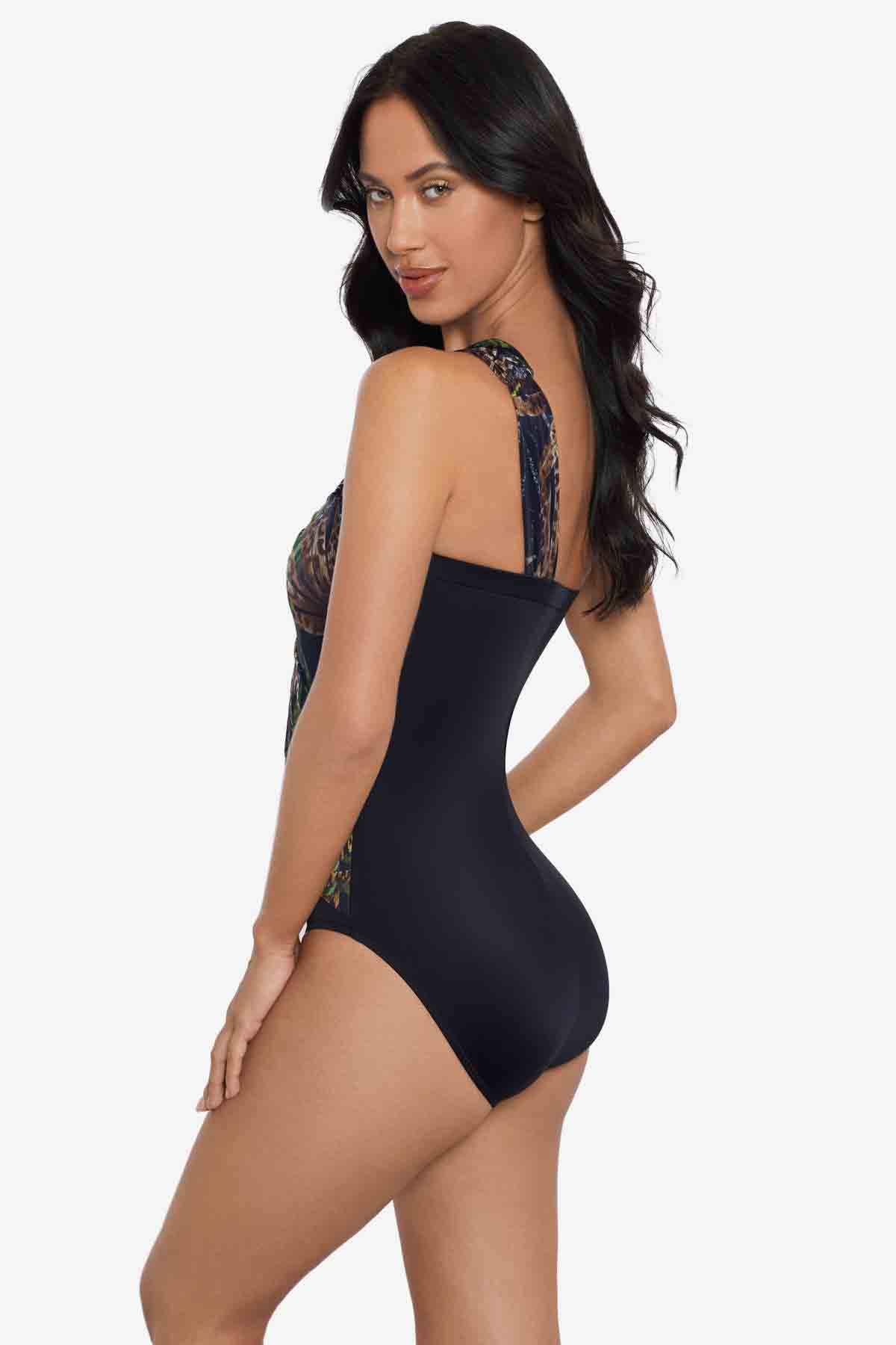 Magicsuit Nighthawk Goddess One Piece Swimsuit Black/Multi | Miraclesuit