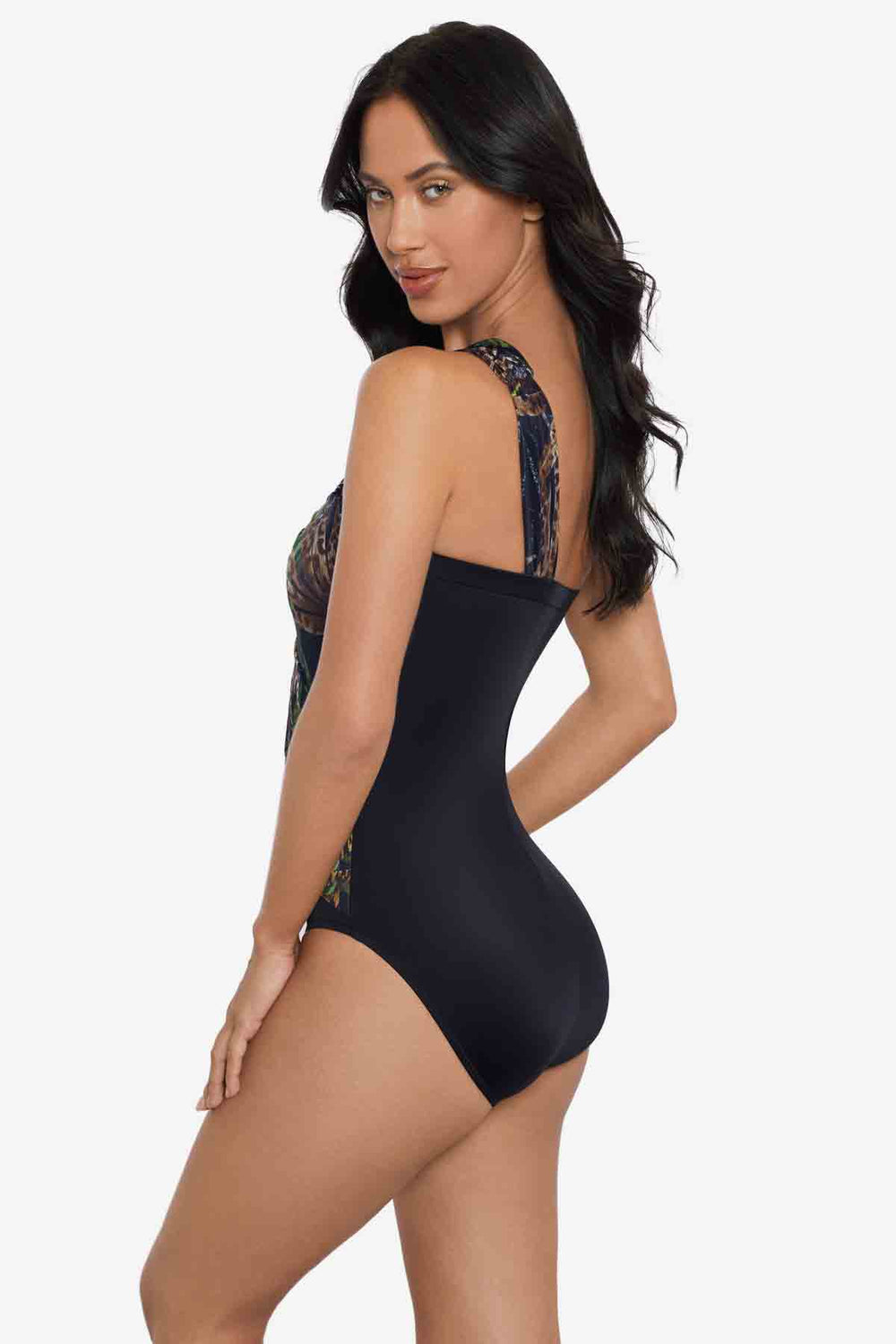 Magicsuit Nighthawk Goddess One Piece Swimsuit Black/Multi | Miraclesuit
