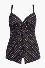 Cypher Love Knot Tankini Black/Multi | Miraclesuit
