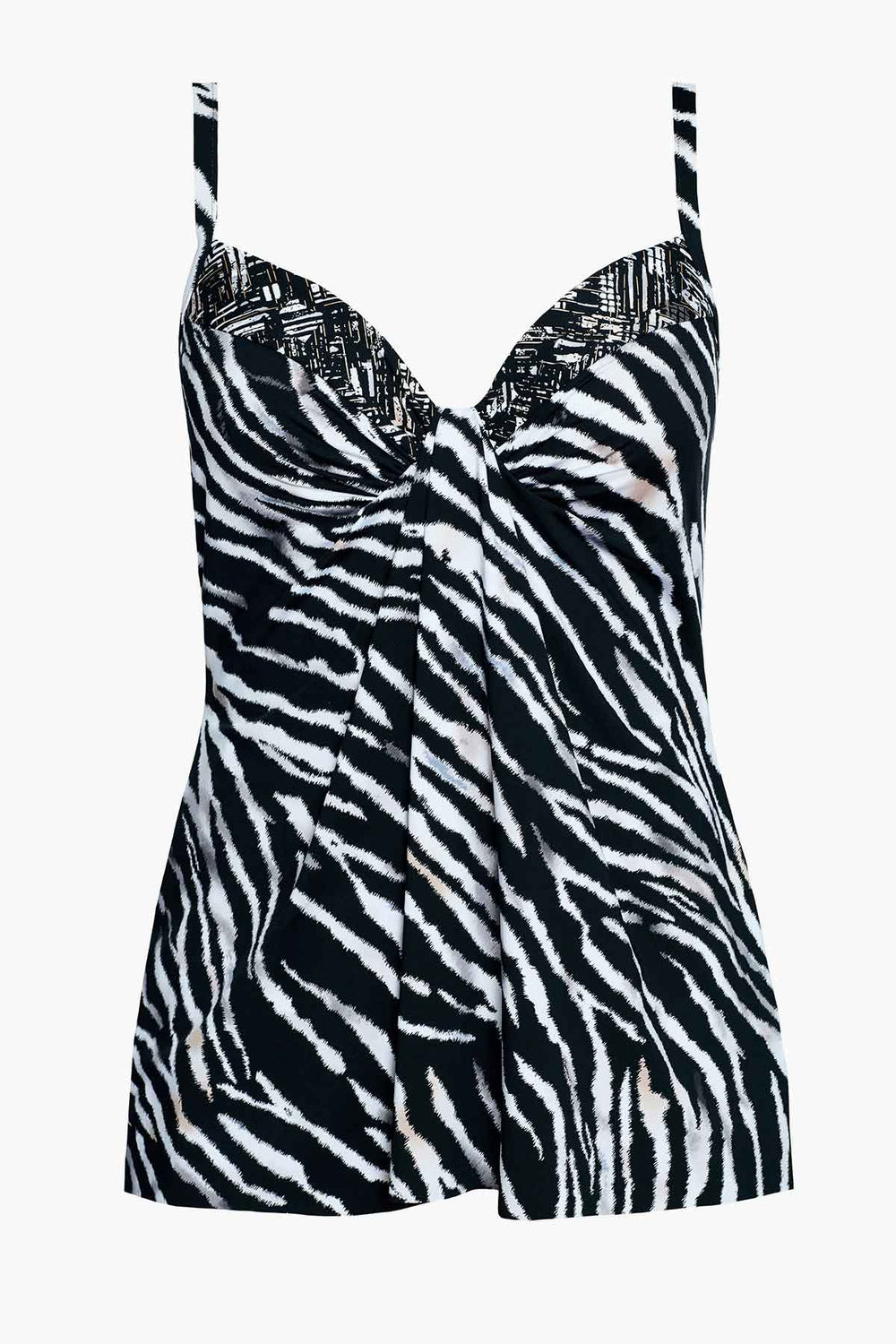 Tigre Sombre Marina Tankini Black/White | Miraclesuit