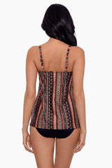 Zwina Gala Tankini Top Black/Multi | Miraclesuit