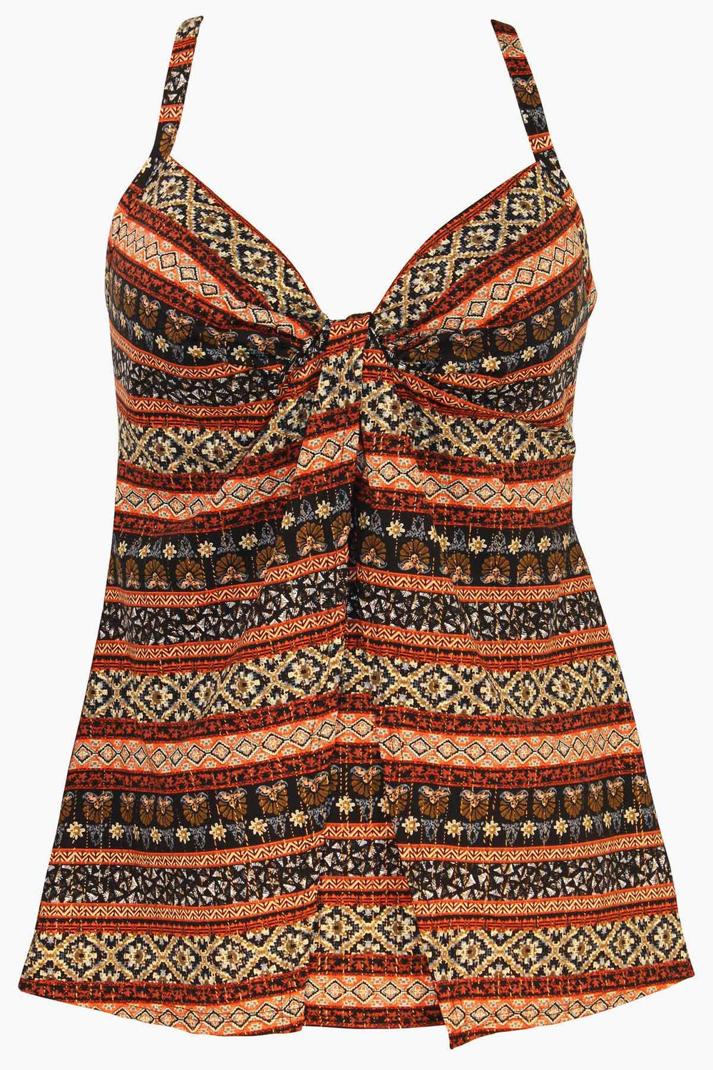 Zwina Gala Tankini Top Black/Multi | Miraclesuit