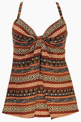 Zwina Gala Tankini Top Black/Multi | Miraclesuit