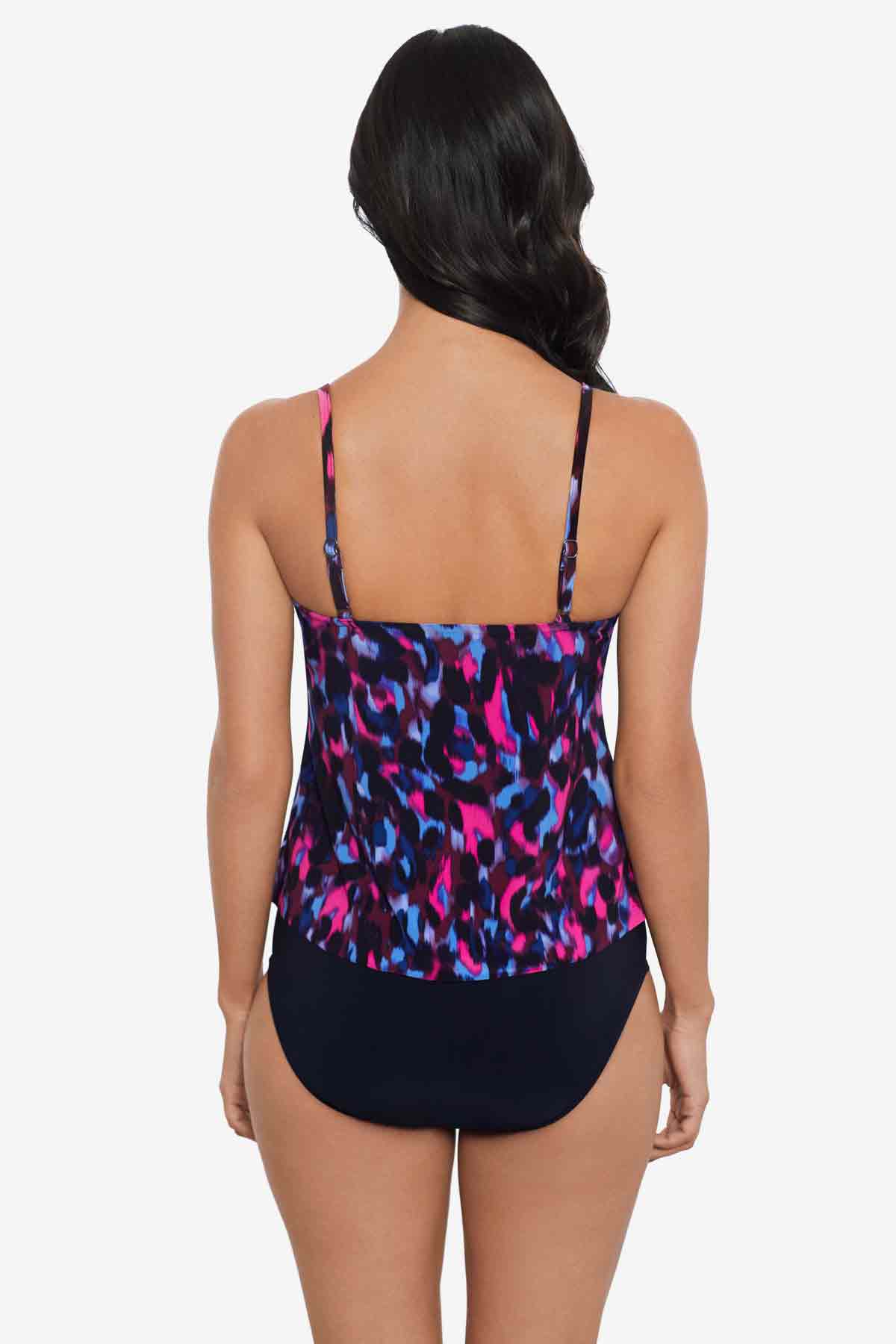 Magicsuit Cherry Bomb Rita Tankini Top Black/Multi | Miraclesuit