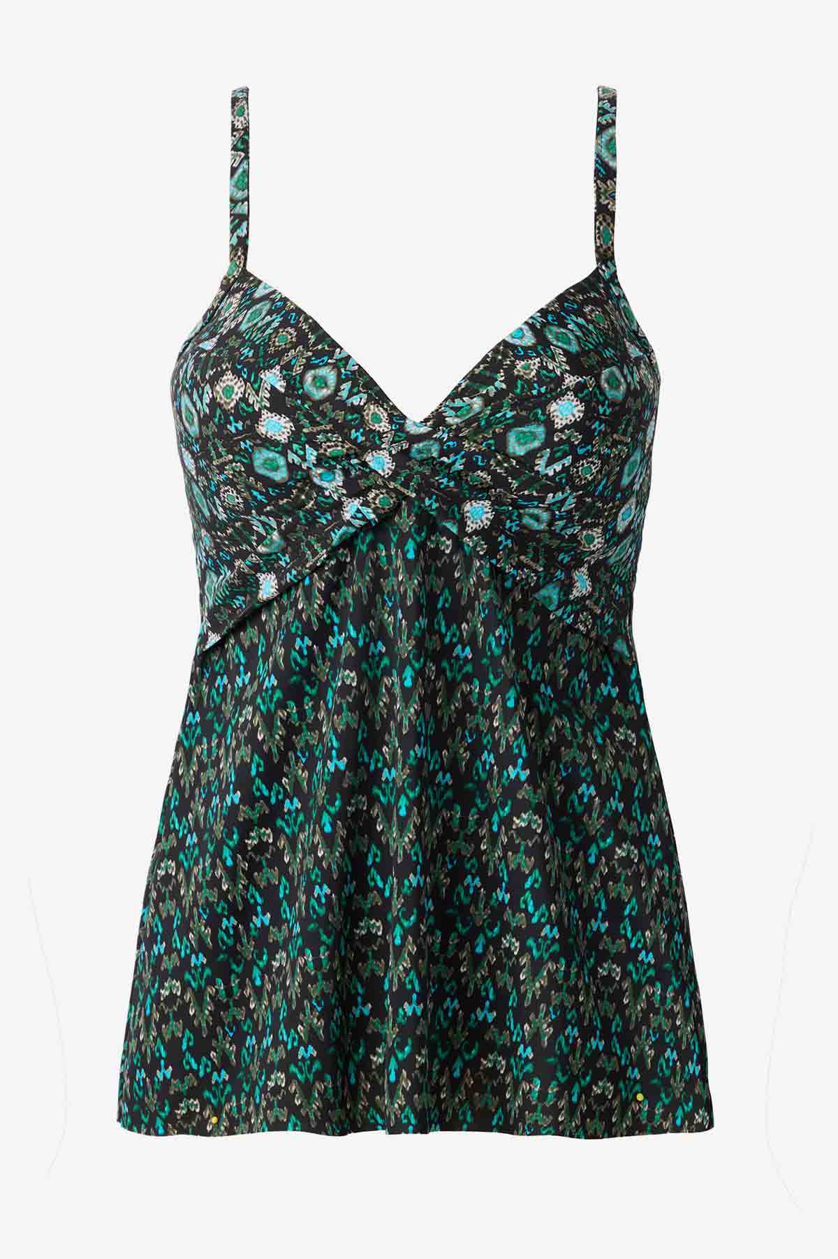 Bijoux Myrra Tankini Top Black/Multi | Miraclesuit