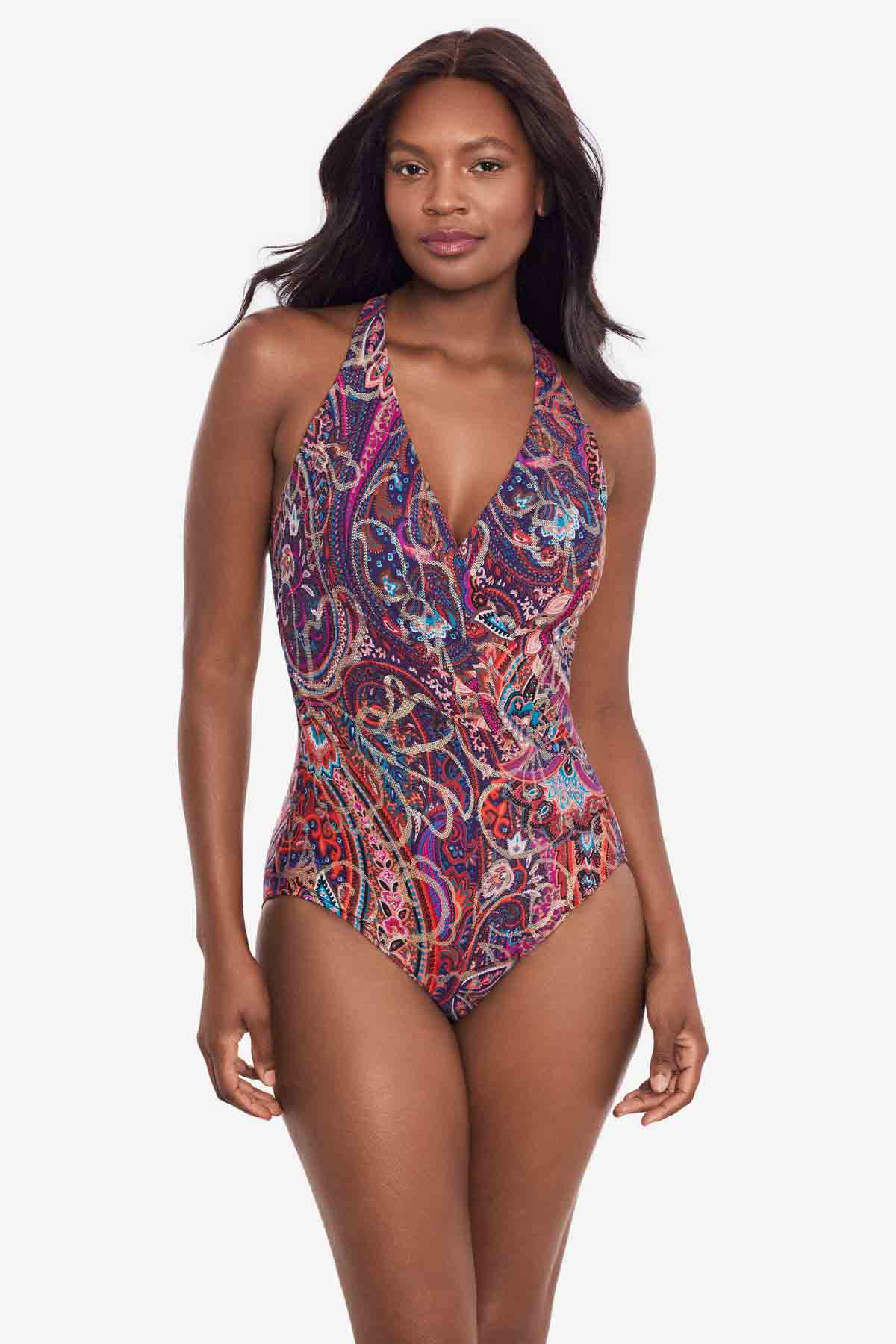 Dynasty Wrapsody One Piece Swimsuit Multi | Miraclesuit