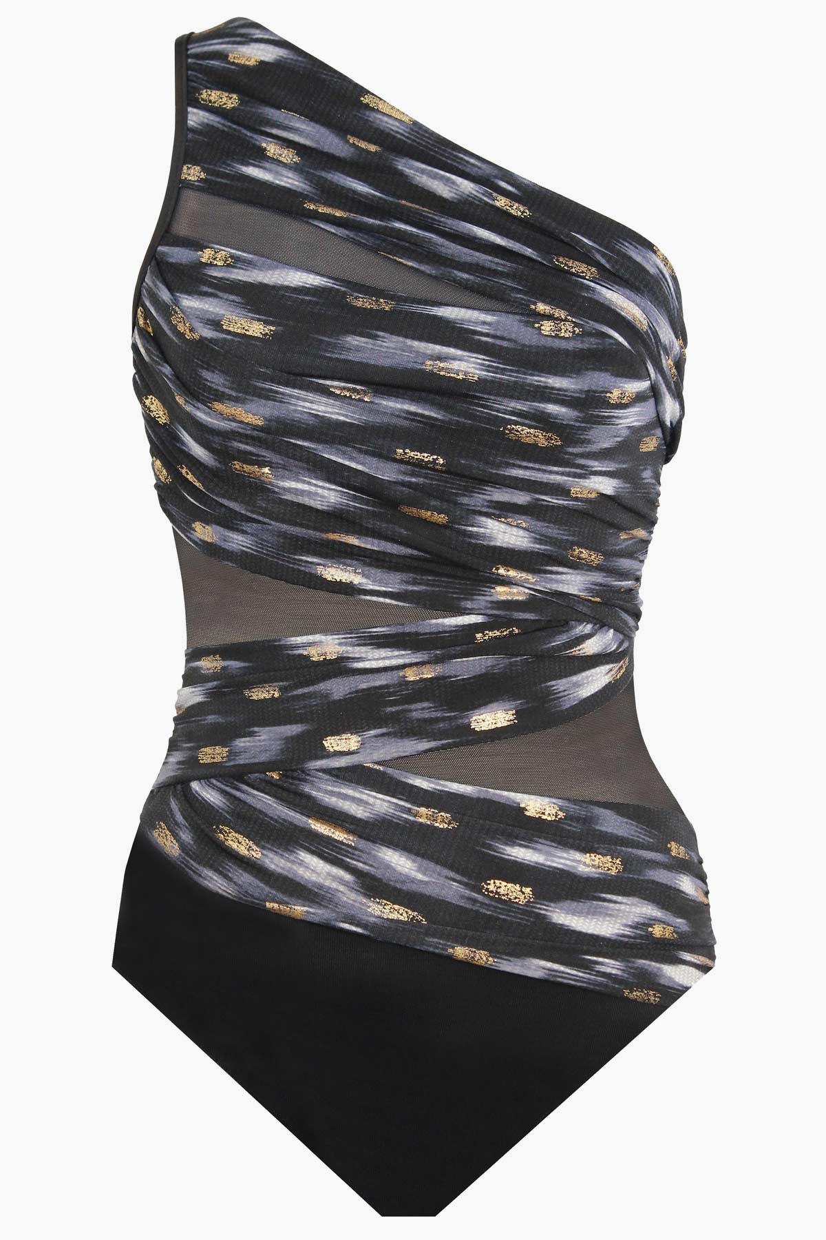 Bronze Reign Jena One Piece Swimsuit Black/Multi | Miraclesuit
