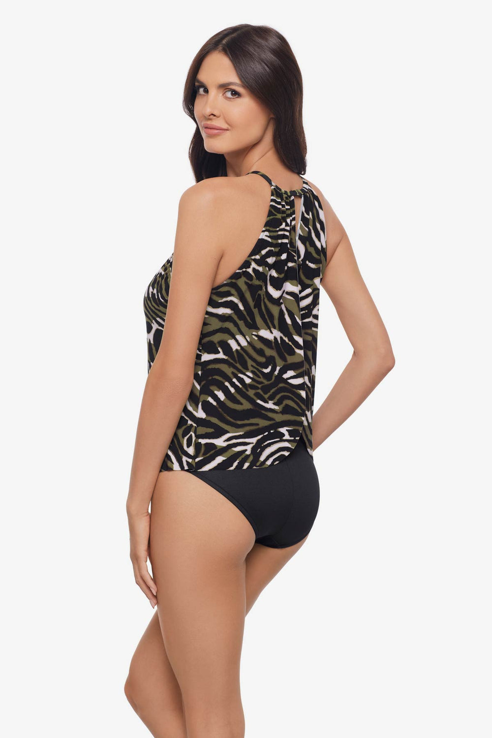 Magicsuit Safari Sands Aubrey One Piece Swimsuit Black/Multi | Miraclesuit