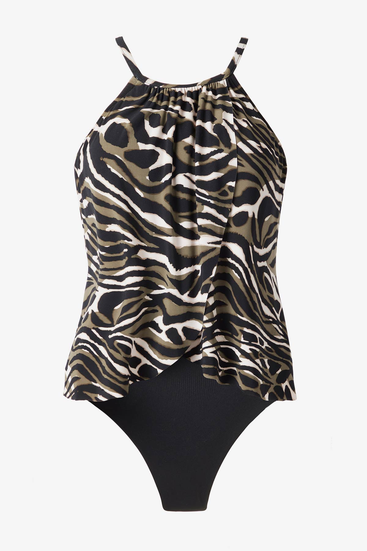 Magicsuit Safari Sands Aubrey One Piece Swimsuit Black/Multi | Miraclesuit