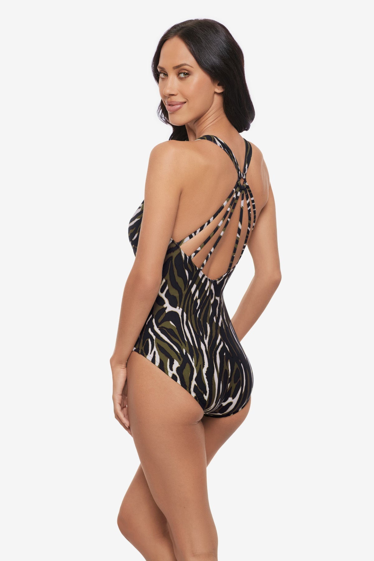 Magicsuit Safari Sands Drew One Piece Swimsuit Black/Multi | Miraclesuit