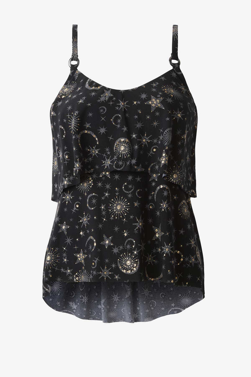 Grace Tankini Top in Lucky Stars Black/Gold | Miraclesuit