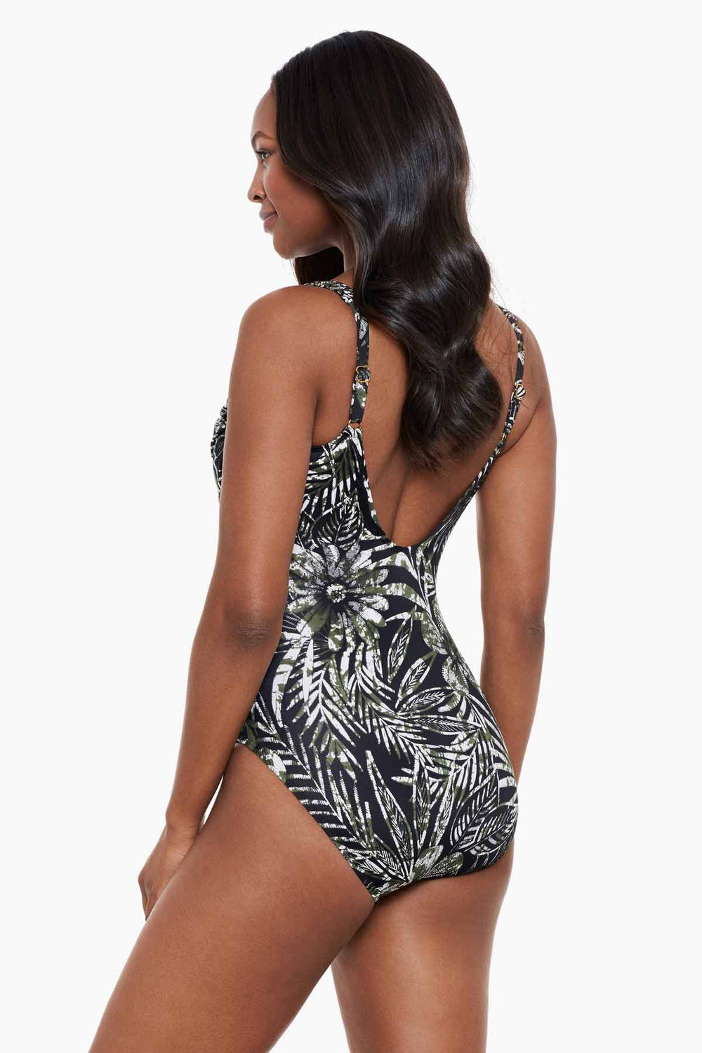 Zahara Sanibel One Piece Swimsuit Black/Multi | Miraclesuit